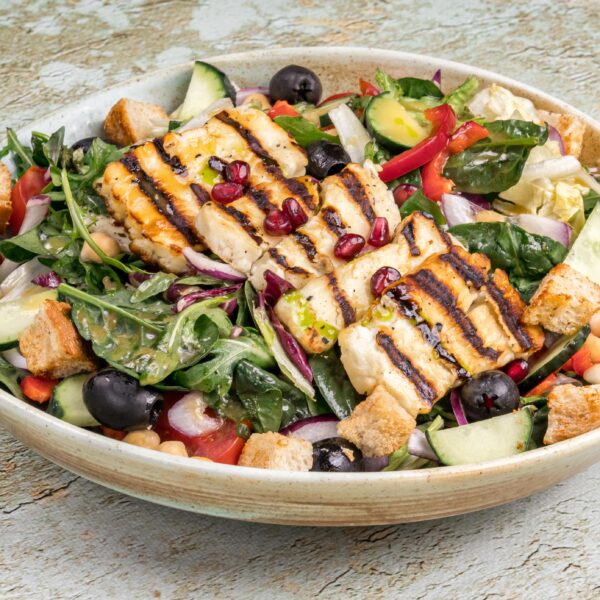 SALATĂ CU BRÂNZĂ HALLOUMI 350G